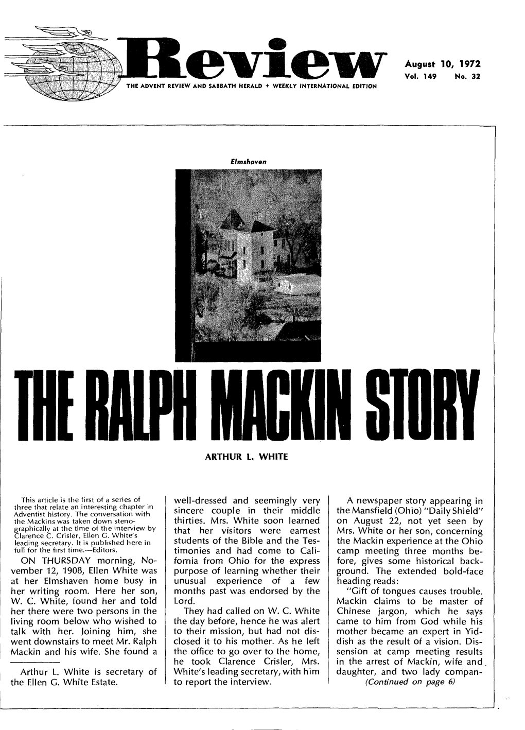 Review and Herald for 1972