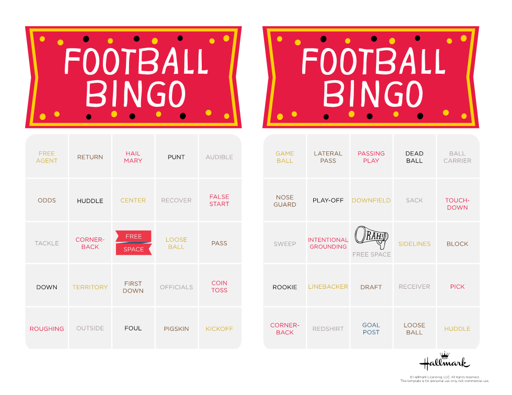 Football Bingo Football Bingo