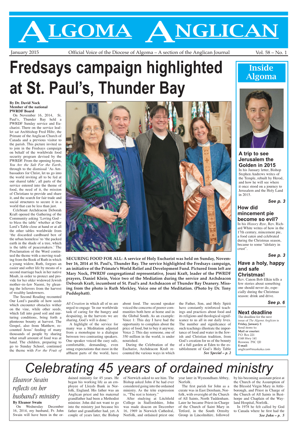 Fredsays Campaign Highlighted at St. Paul's, Thunder
