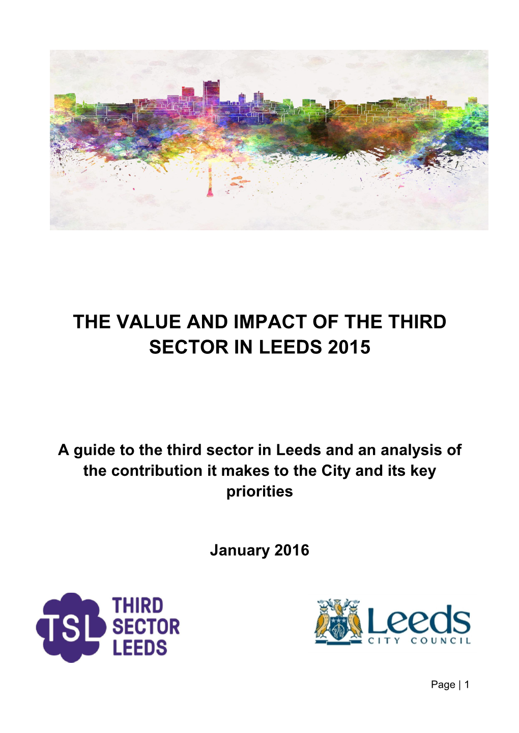 The Value and Impact of the Third Sector in Leeds 2015