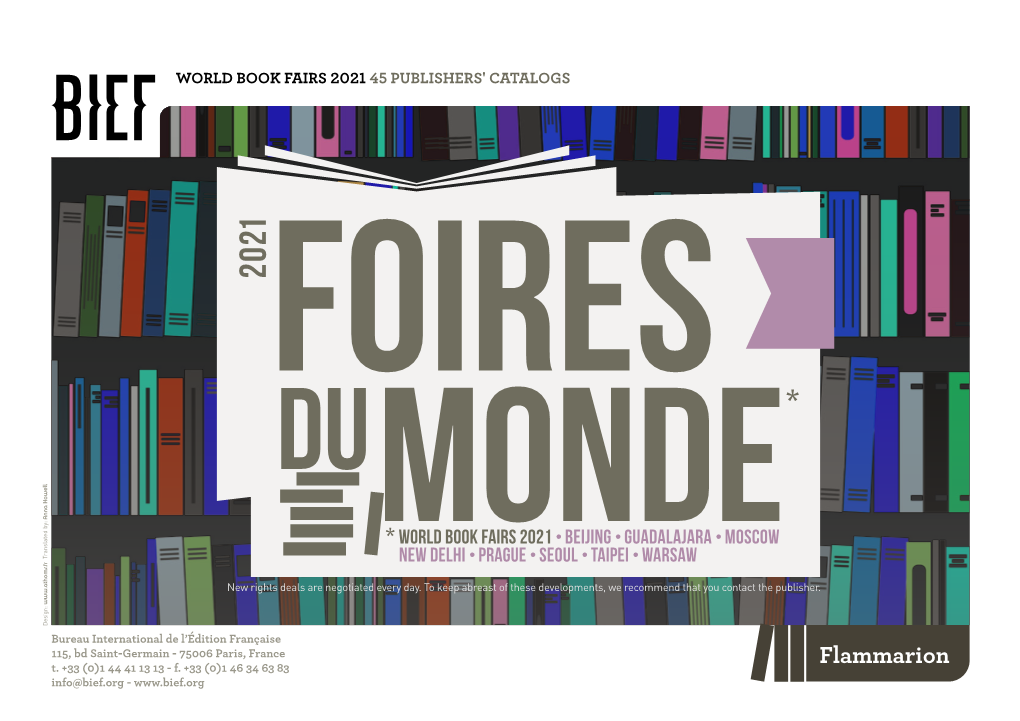 Flammarion Info@Bief.Org - WORLD BOOK FAIRS 2021 45 PUBLISHERS' CATALOGS