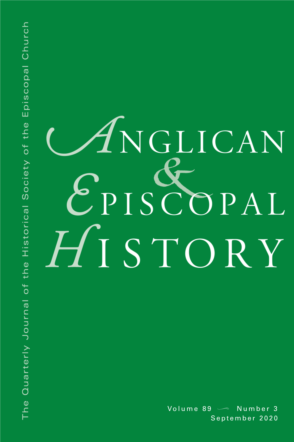 Anglican and Episcopal History Editor-In-Chief Edward L