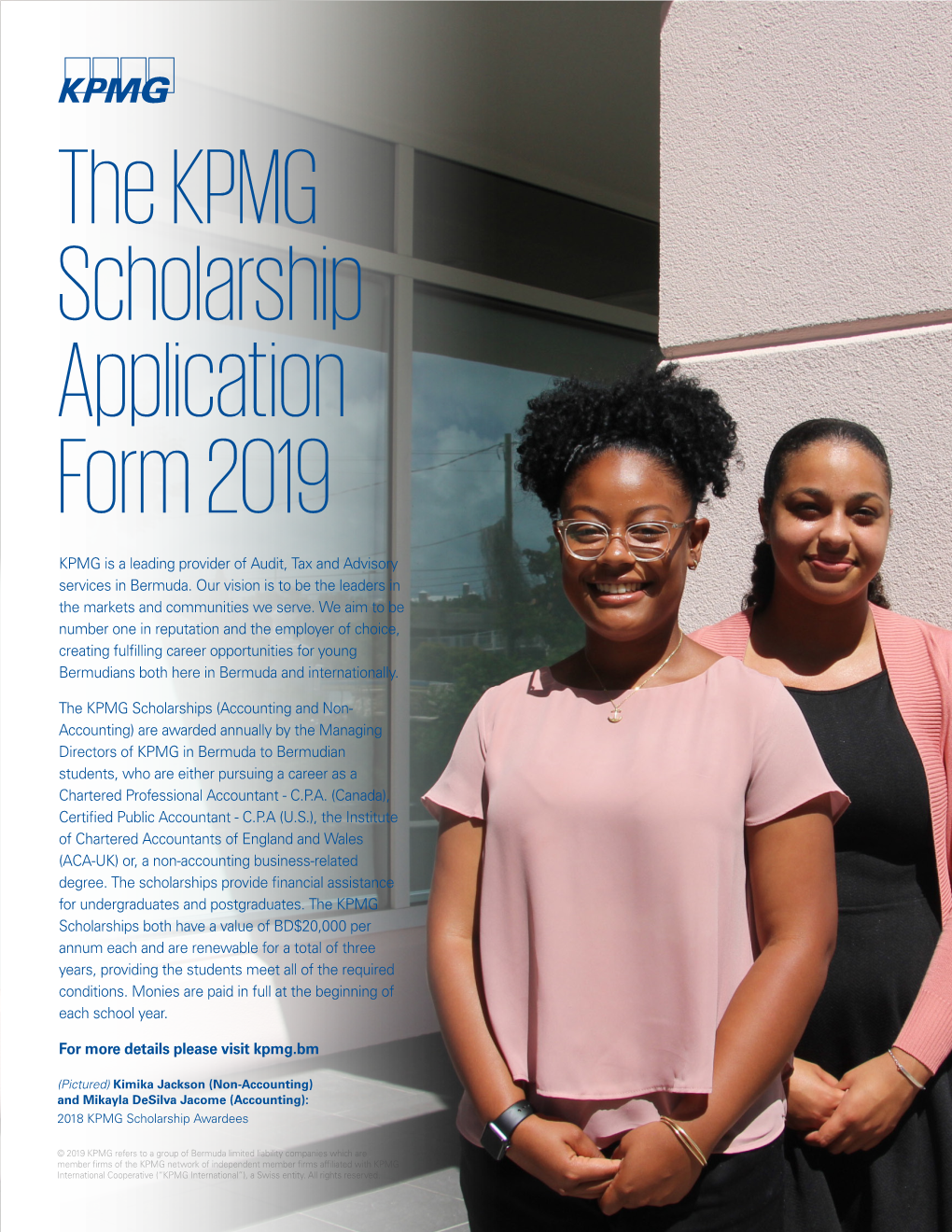 The KPMG Scholarship Application Form 2019