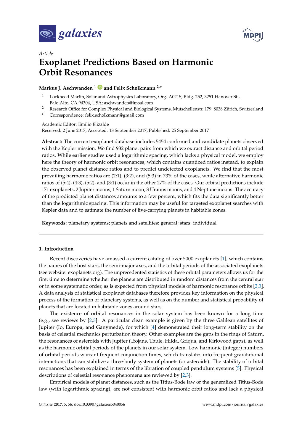 Exoplanet Predictions Based on Harmonic Orbit Resonances