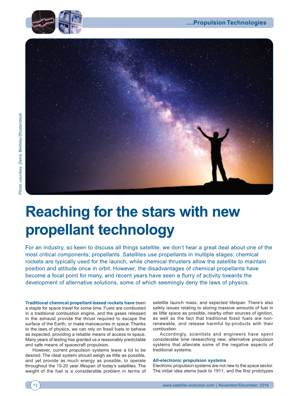 Reaching for the Stars with New Propellant Technology