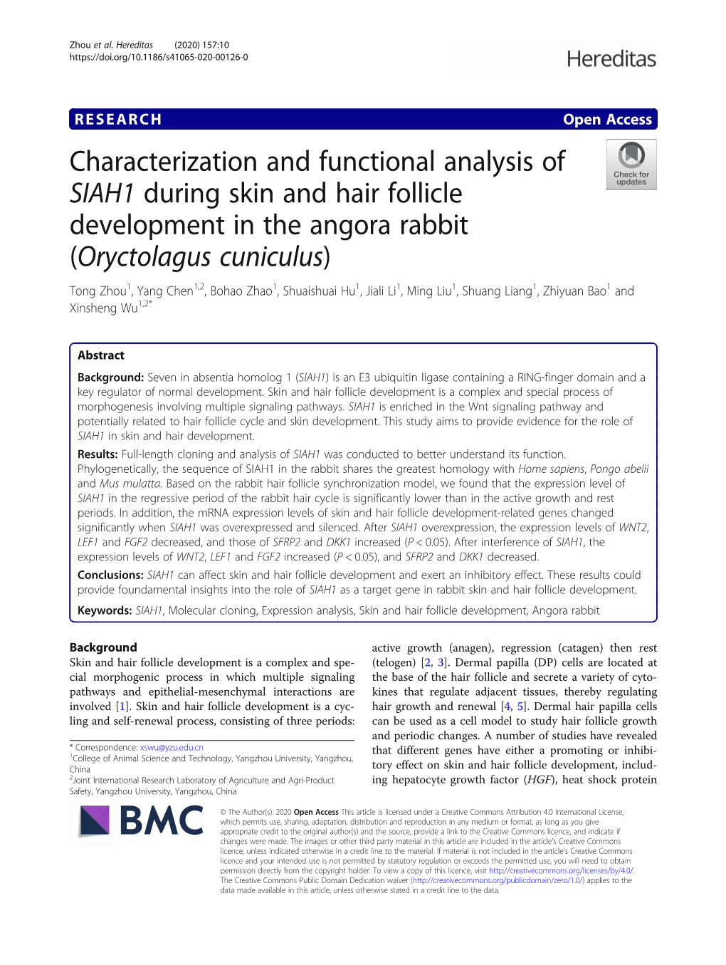 Characterization and Functional Analysis of SIAH1