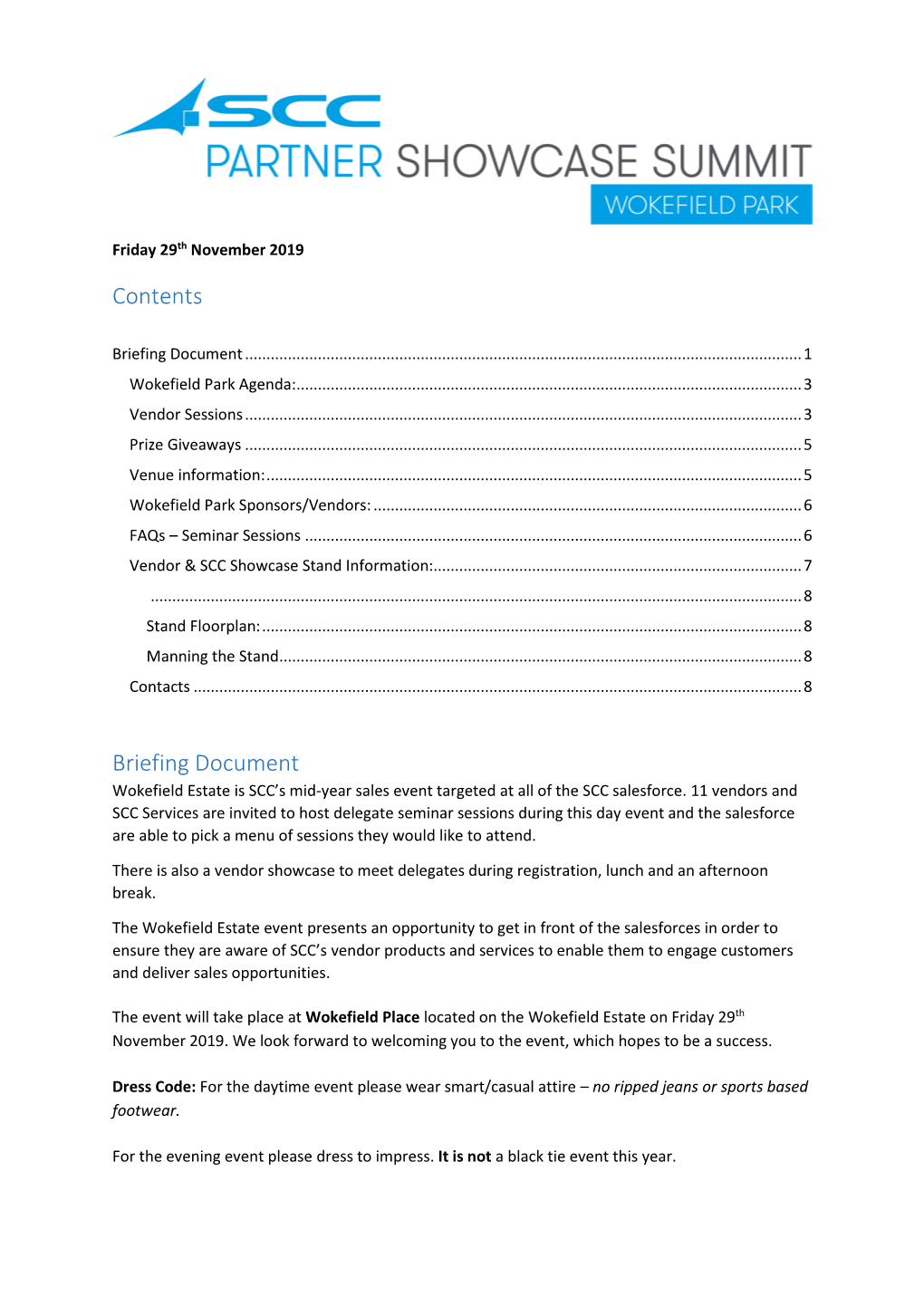 Contents Briefing Document