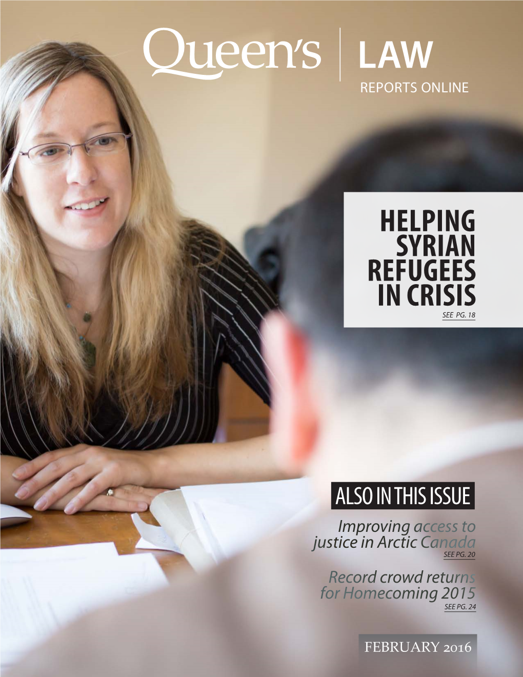 Helping Syrian Refugees in Crisis See Pg