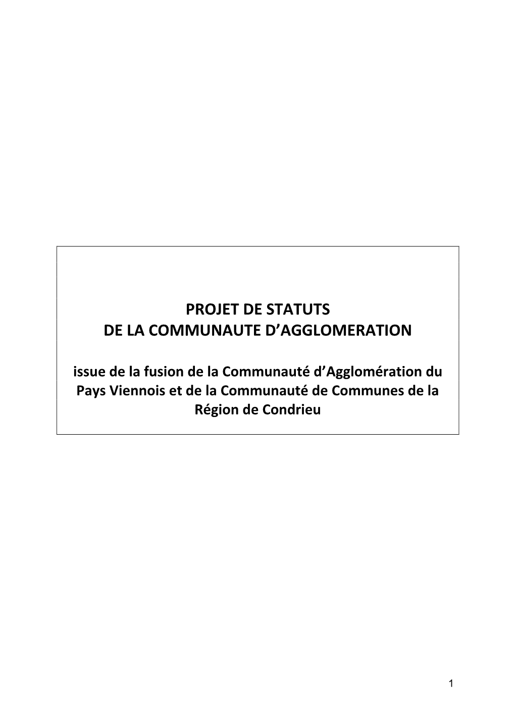 Communaute D'agglomeration