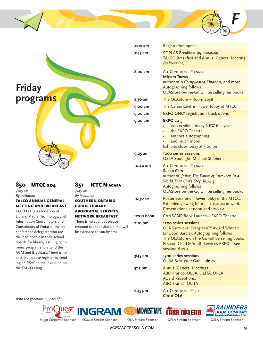 Friday Programs