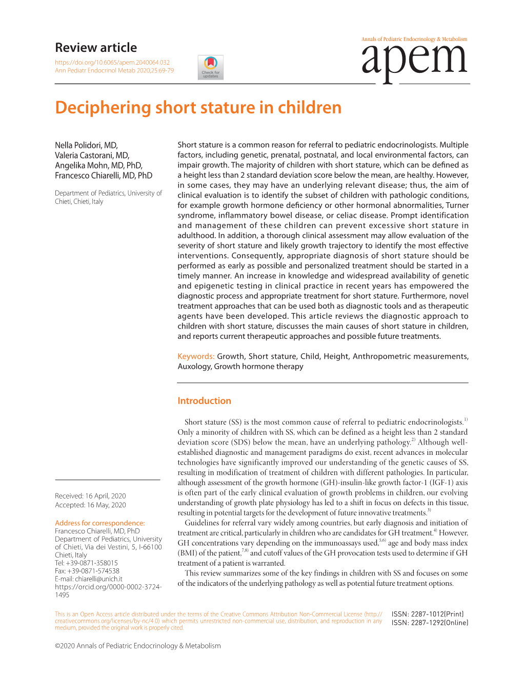 Deciphering Short Stature in Children