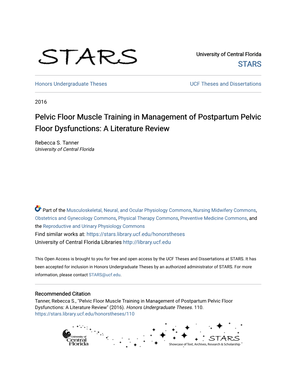 Pelvic Floor Muscle Training in Management of Postpartum Pelvic Floor Dysfunctions: a Literature Review