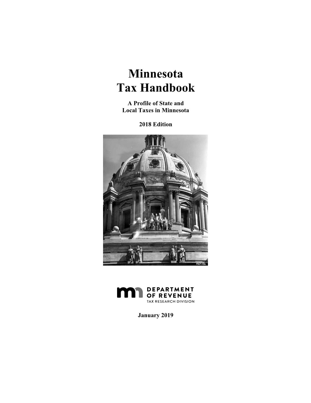 Minnesota Tax Handbook Provides General Information on Minnesota State and Local Taxes
