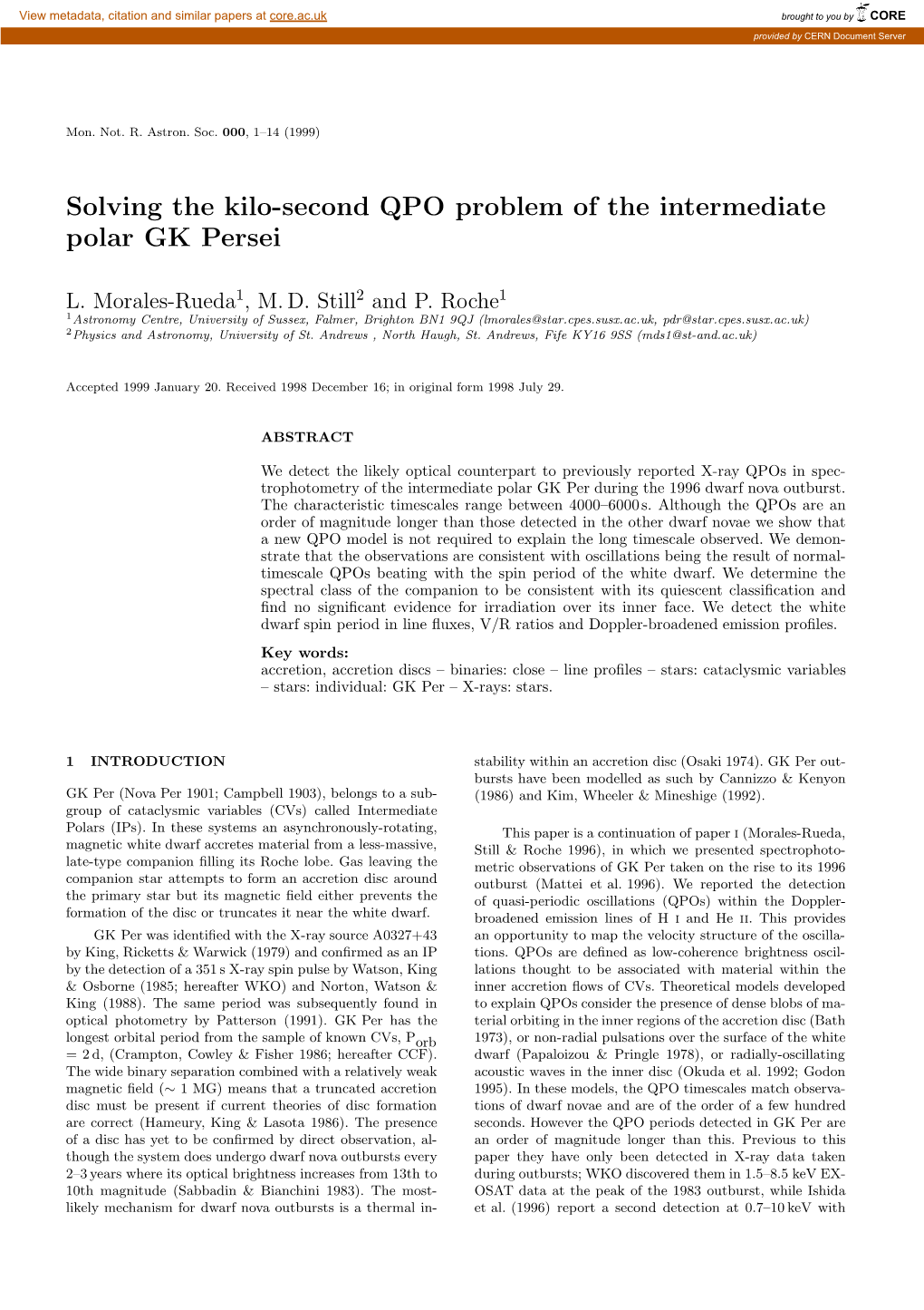 Solving the Kilo-Second QPO Problem of the Intermediate Polar GK Persei