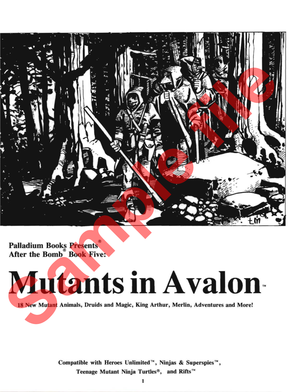 Mutants in a Valon~ 18 Newsample Mutant Animals, Druids and Magic, King Arthur, Merlin, Adventures File and More!