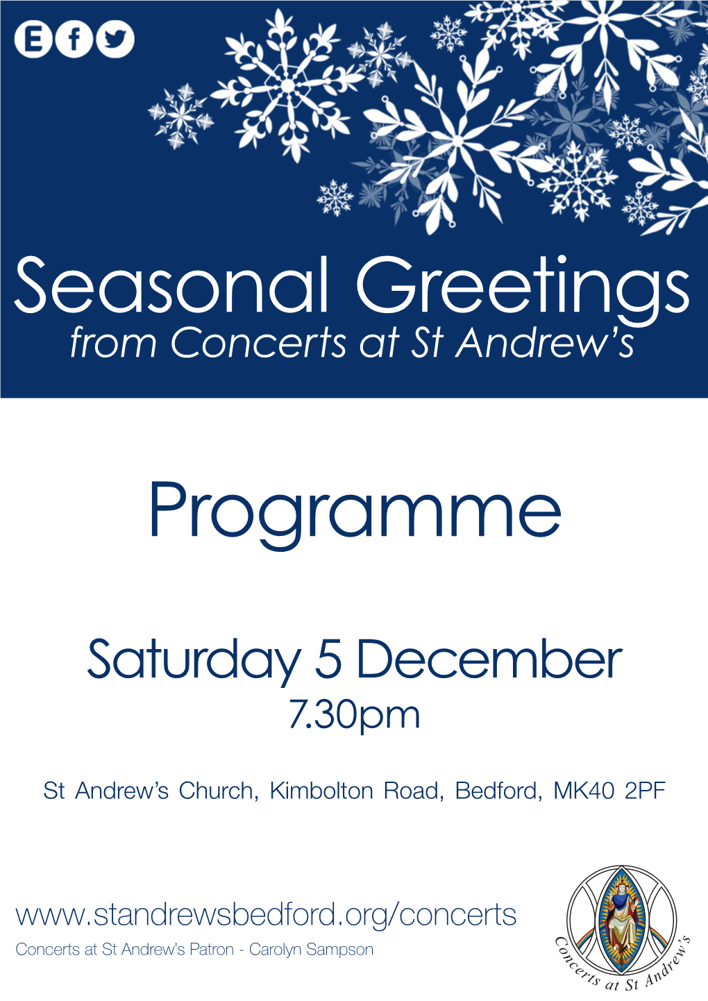 Seasonal Greetings Programme