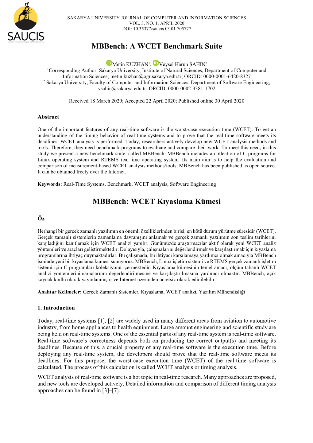 A WCET Benchmark Suite Mbbench