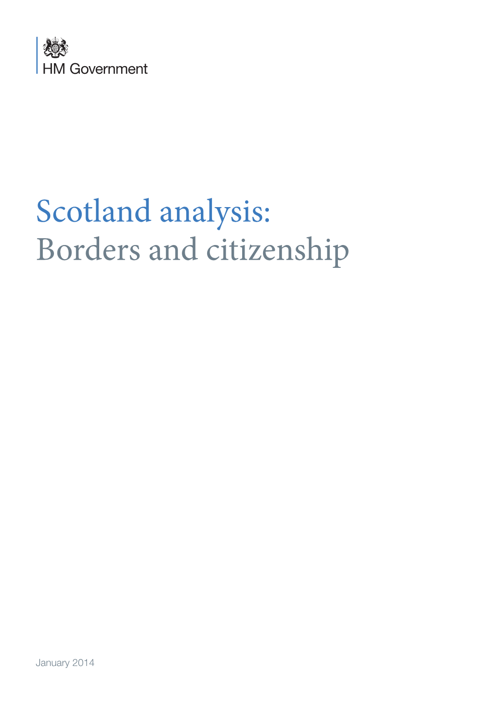 Scotland Analysis: Borders and Citizenship