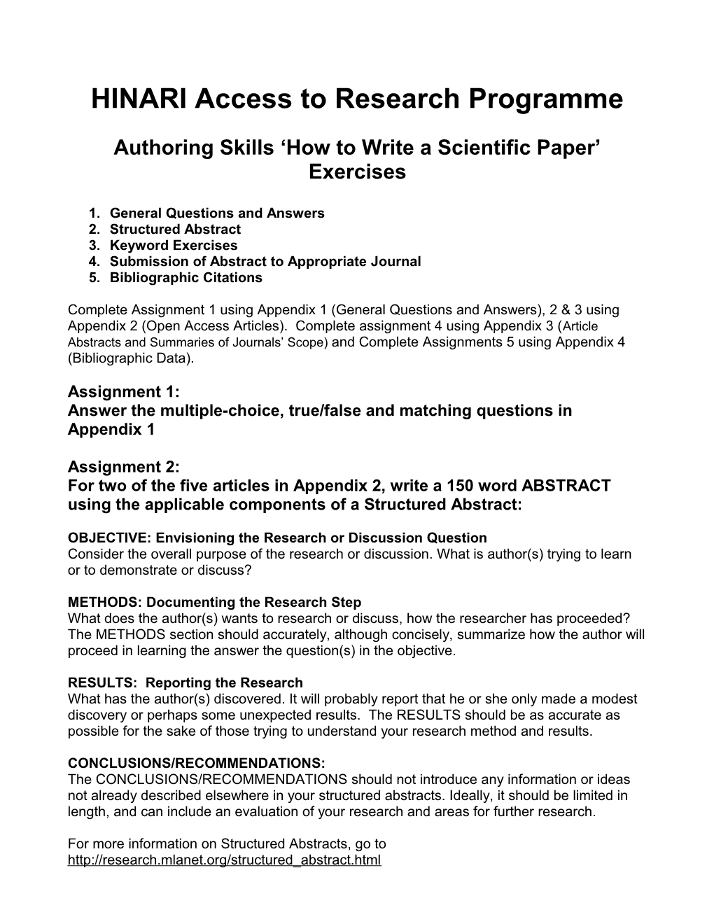 Authorship Skills Module 1 How To Write A Scientific Paper Workbook Activities 2011 08