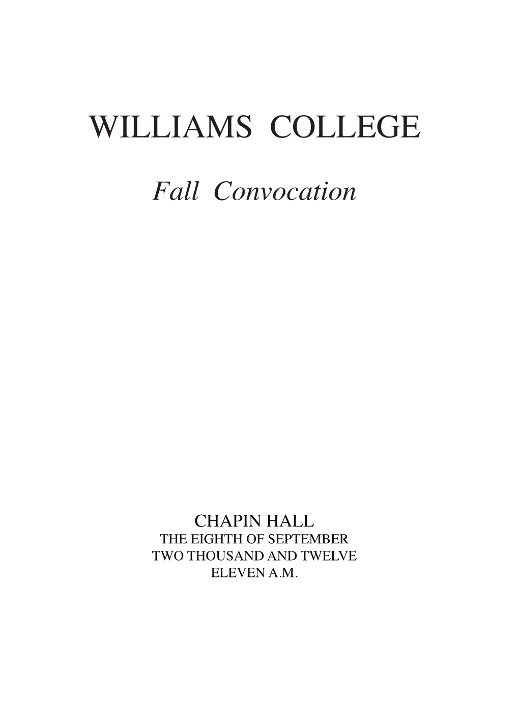 Fall Convocation