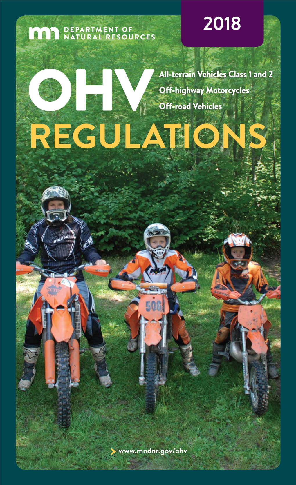 Off-Highway Vehicle Regulations for 2018