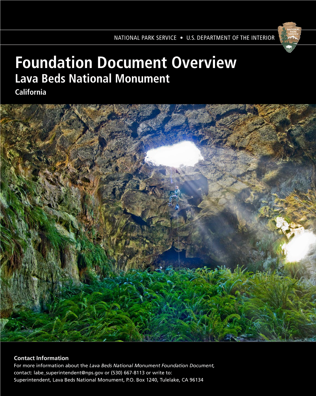 Foundation Document Overview, Lava Beds National Monument, California