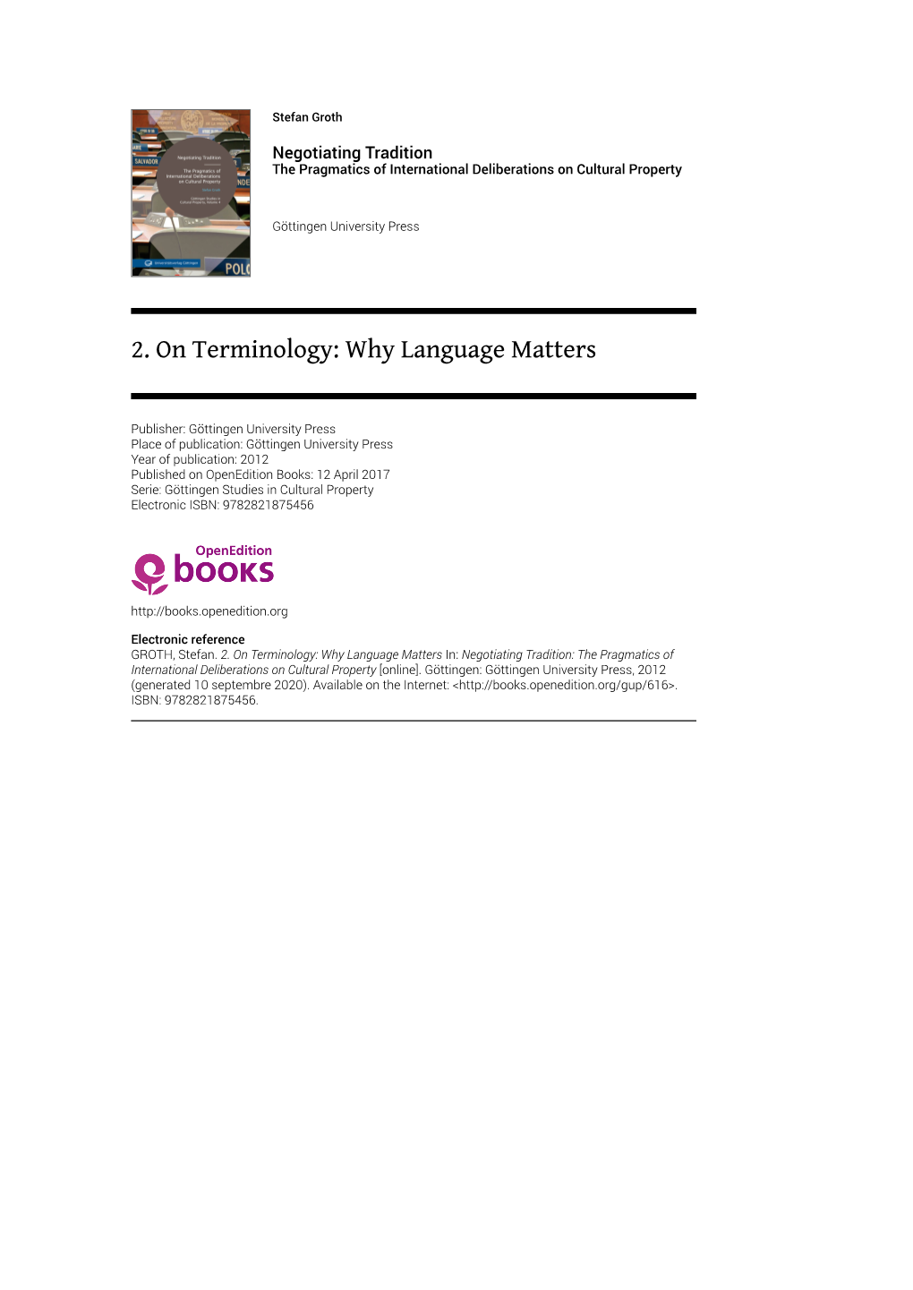 2. on Terminology: Why Language Matters