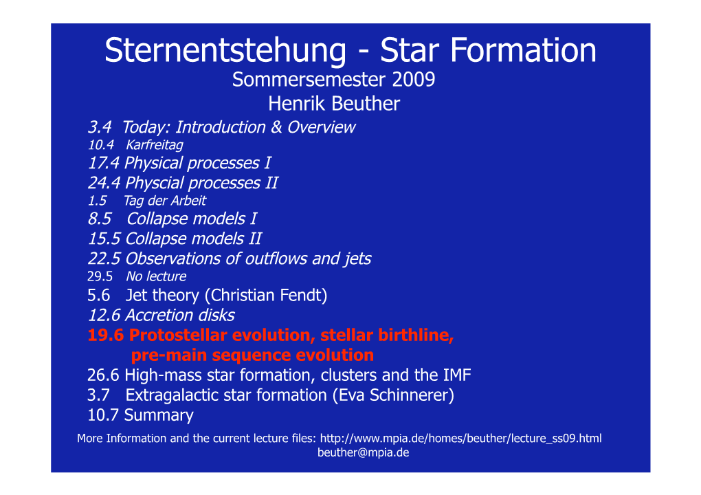 Sternentstehung