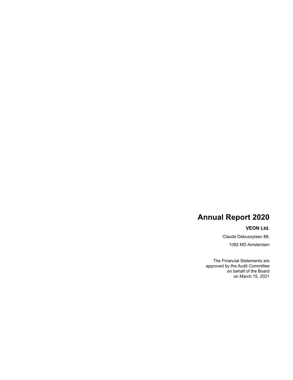 Annual Report 2020 Document