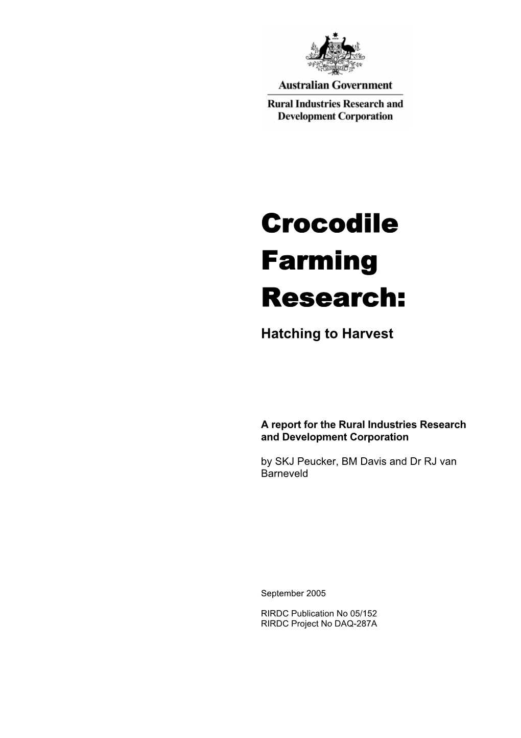 Crocodile Farming Research: Hatching to Harvest