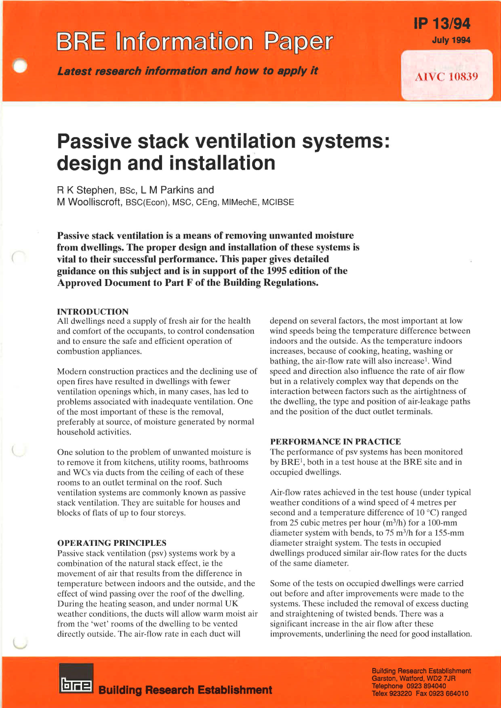 Passive Stack Ventilation Systems: Design and Installation