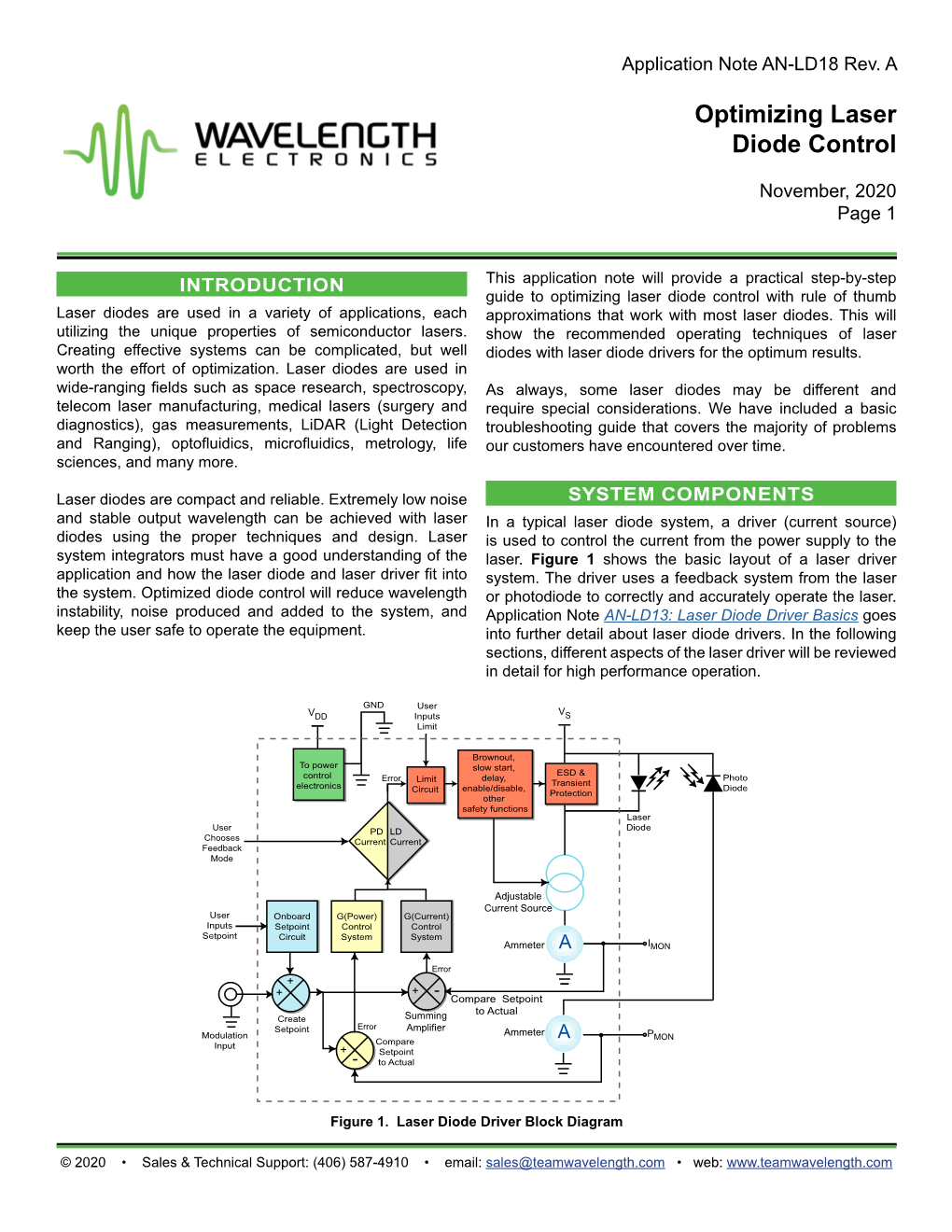 AN-LD18 Optimizing Laser Diode Control