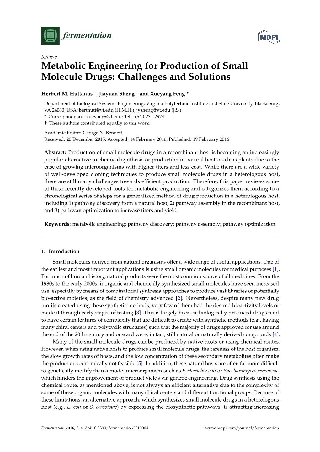 Metabolic Engineering for Production of Small Molecule Drugs: Challenges and Solutions