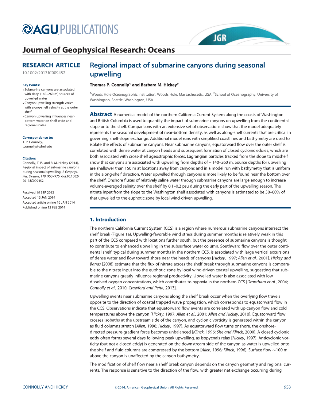 Regional Impact of Submarine Canyons During Seasonal Upwelling