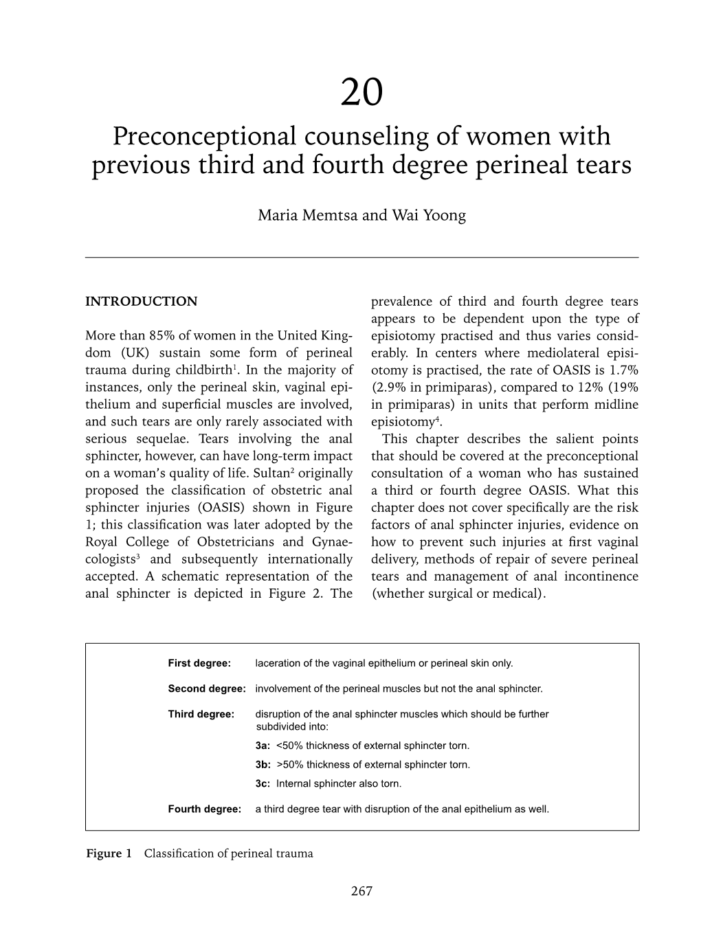 Preconceptional Counseling of Women with Previous Third and Fourth Degree Perineal Tears