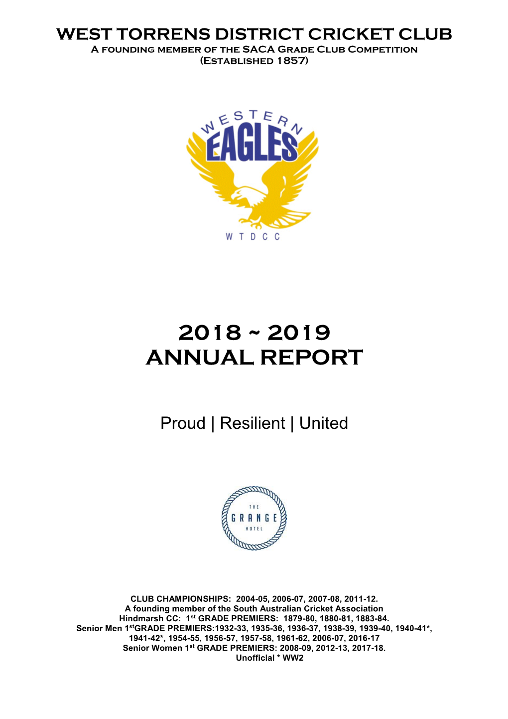 2018 ~ 2019 Annual Report