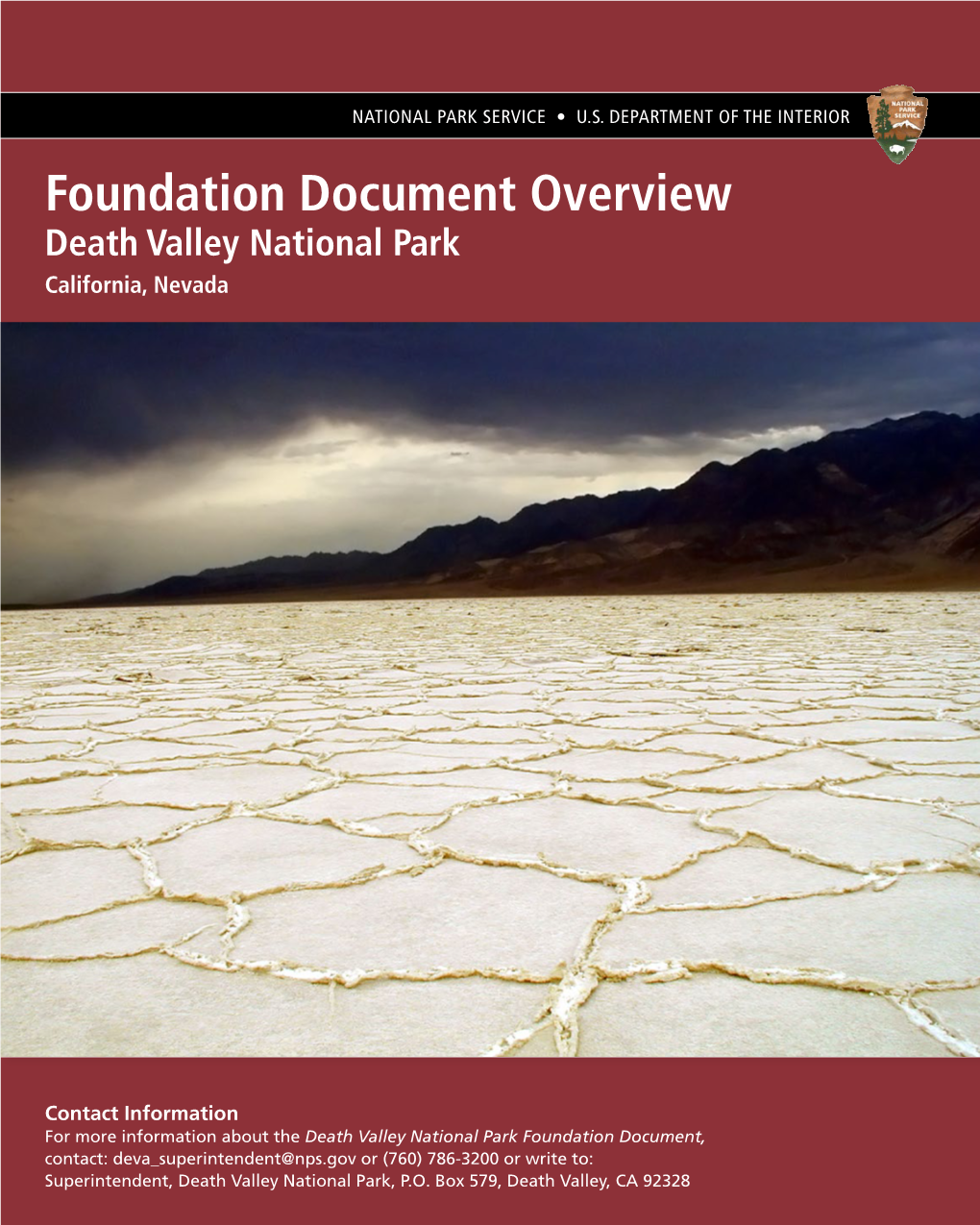 Death Valley National Monument Foundation Overview