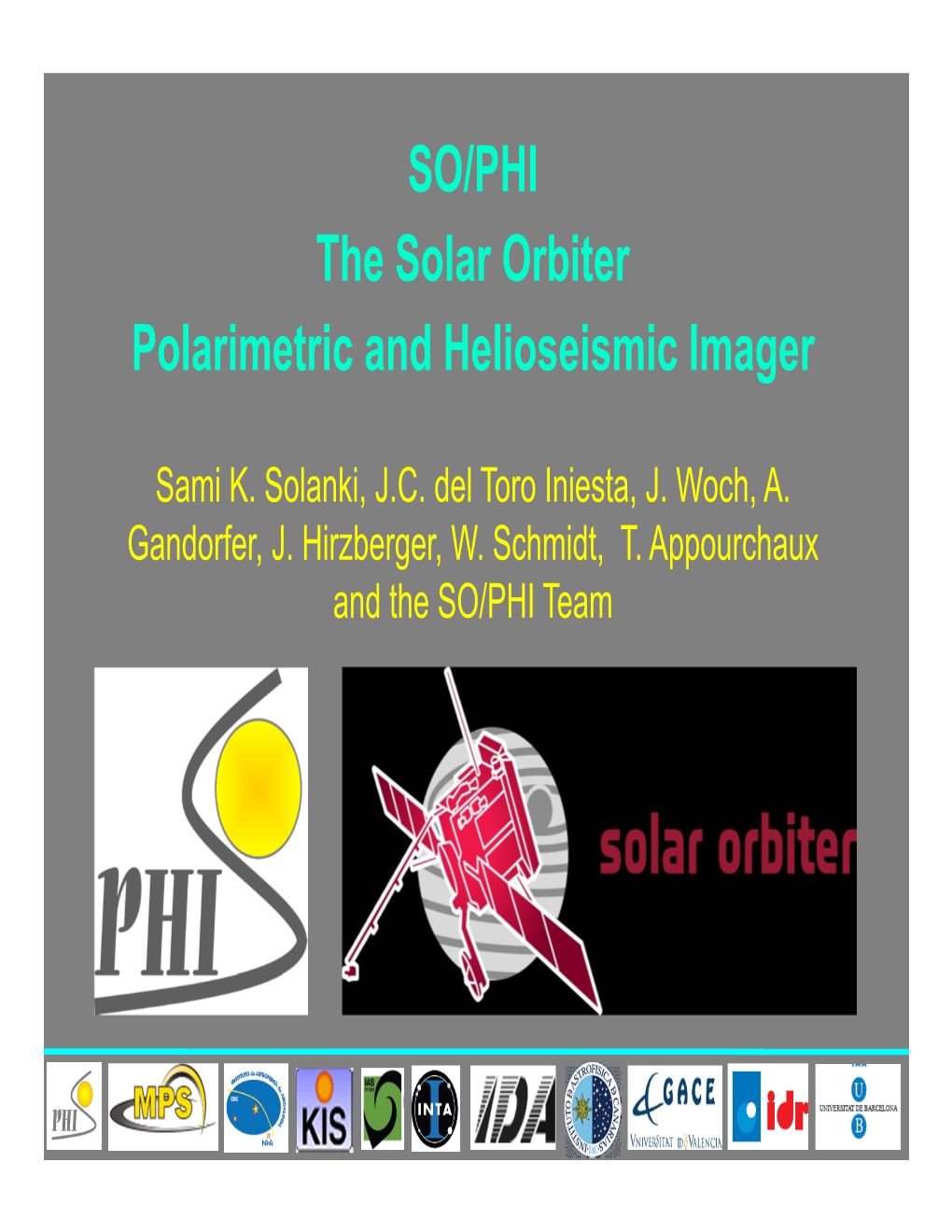 The Polarimetric and Helioseismic Imager on Solar Orbiter