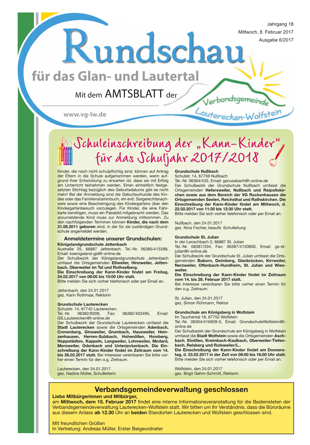 Schuleinschreibung Der „Kann-Kinder“ Für Das Schuljahr 2017/2018