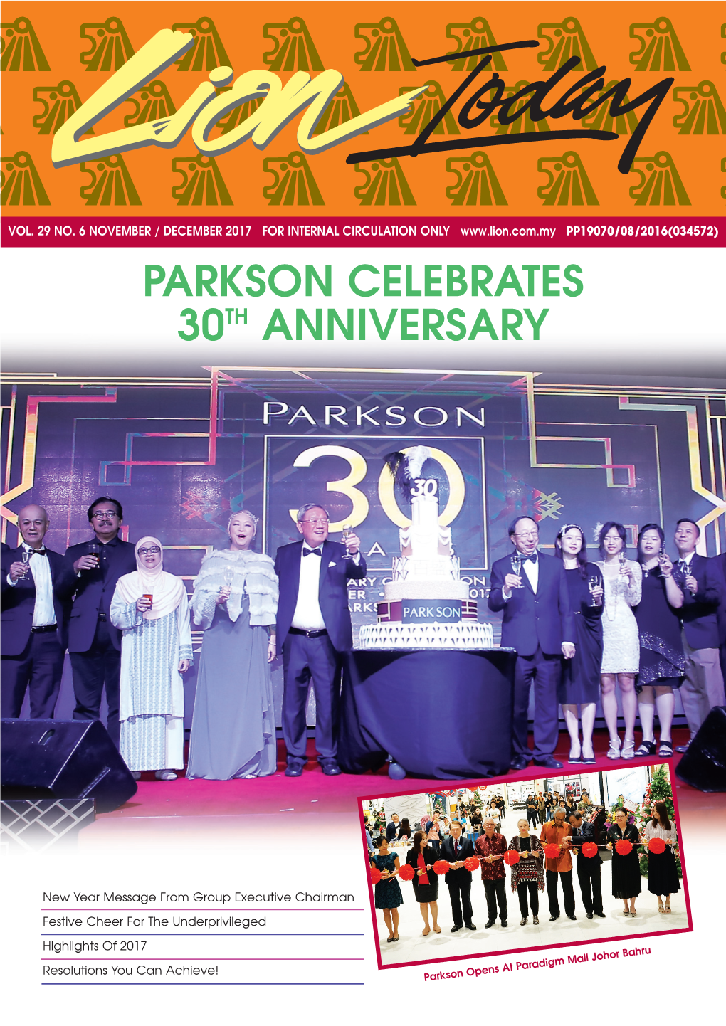 Parkson Celebrates 30Th Anniversary