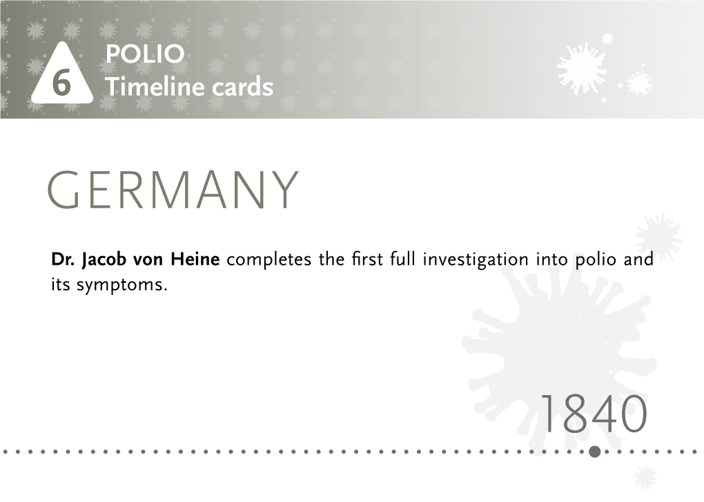 6 POLIO Timeline Cards
