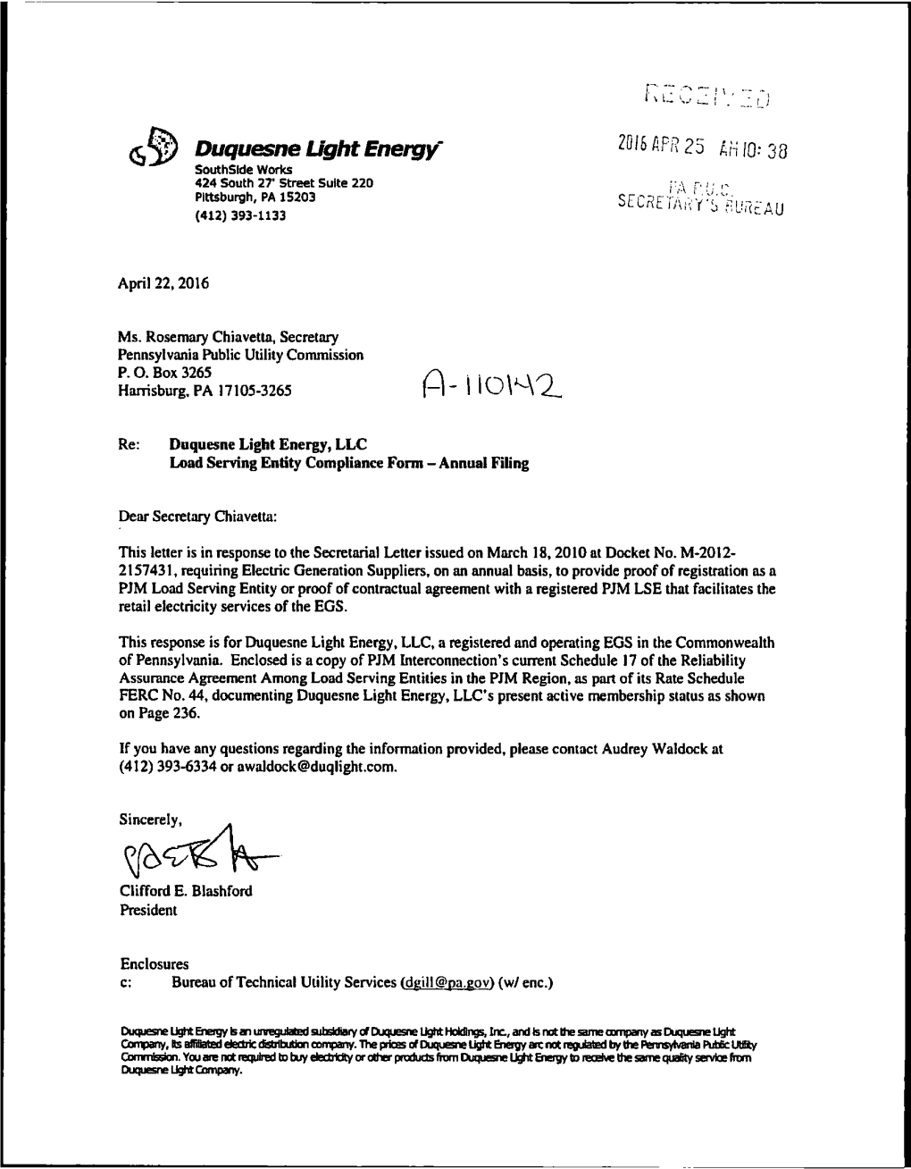 Duquesne Light Energy 2 Mm 25 Ari