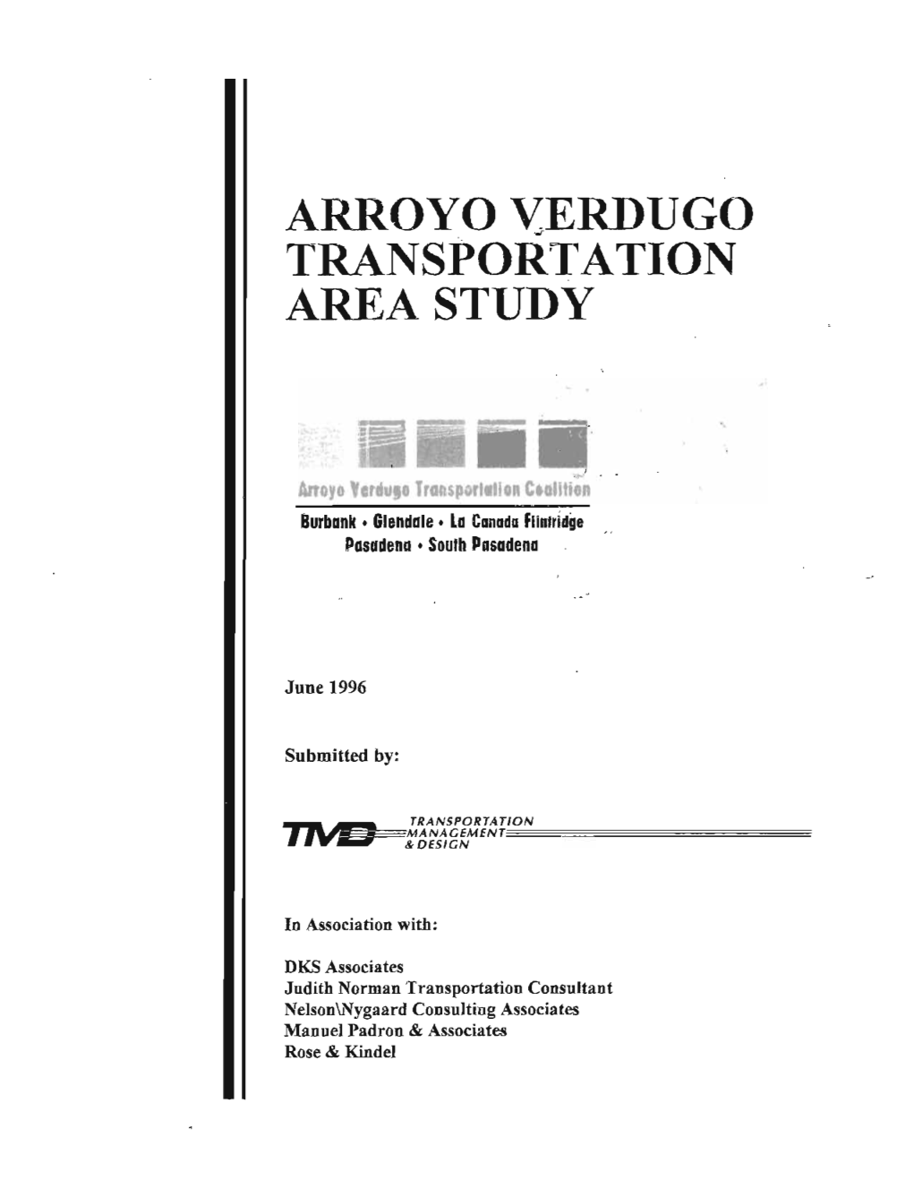 Arroyo Verdugo Transportation Area Study