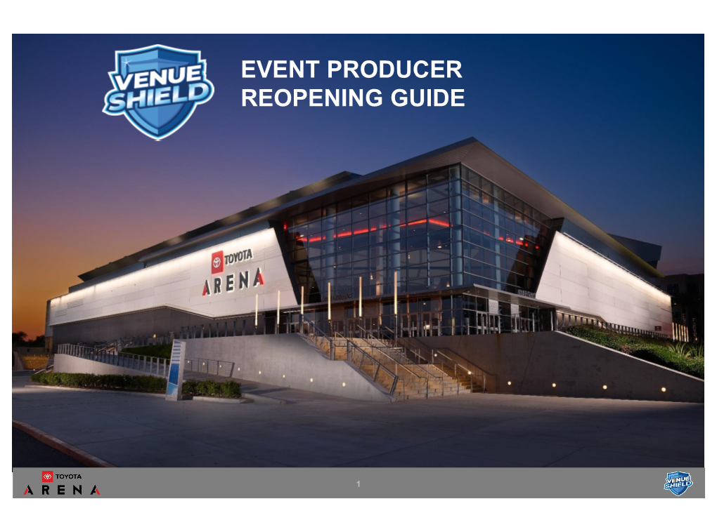 Toyota Arena Event Producer Reopening Guide