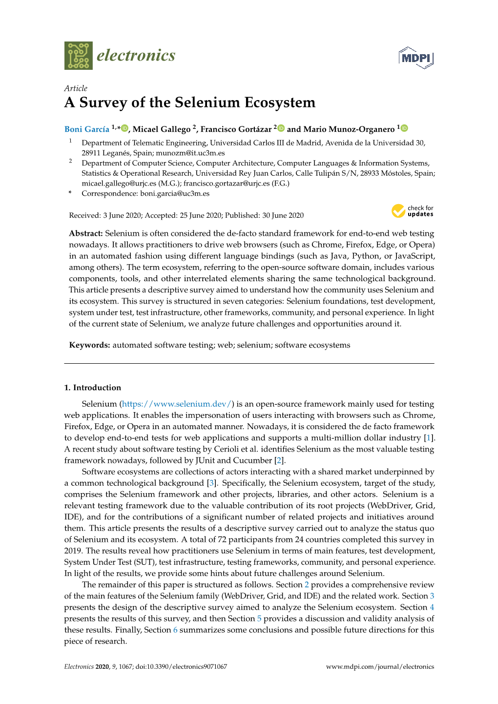 A Survey of the Selenium Ecosystem