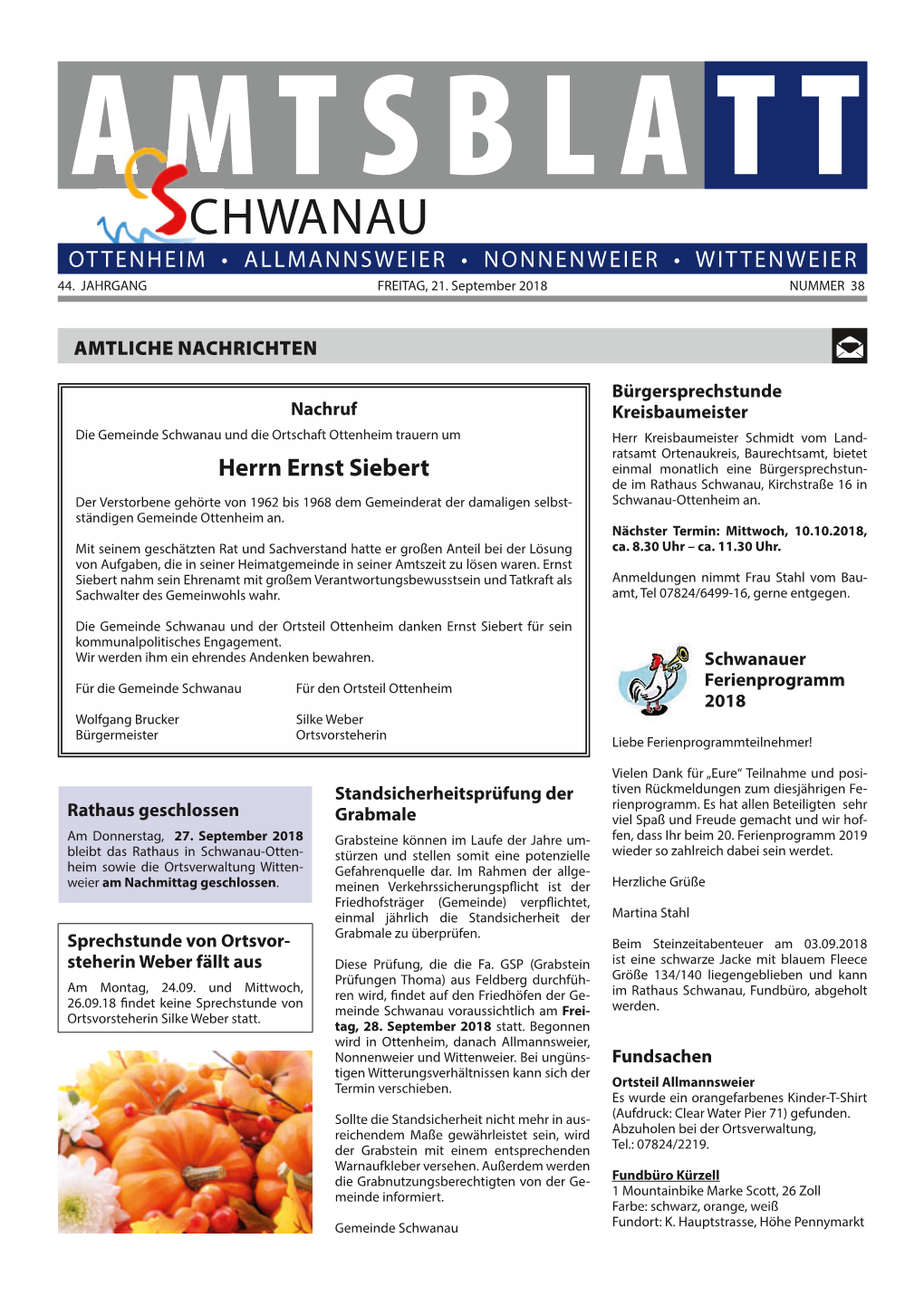 Chwanau Ottenheim • Allmannsweier • Nonnenweier • Wittenweier 44