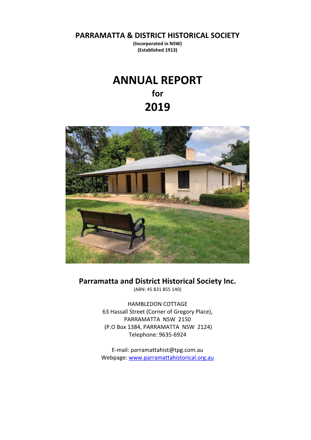 President's Annual Report