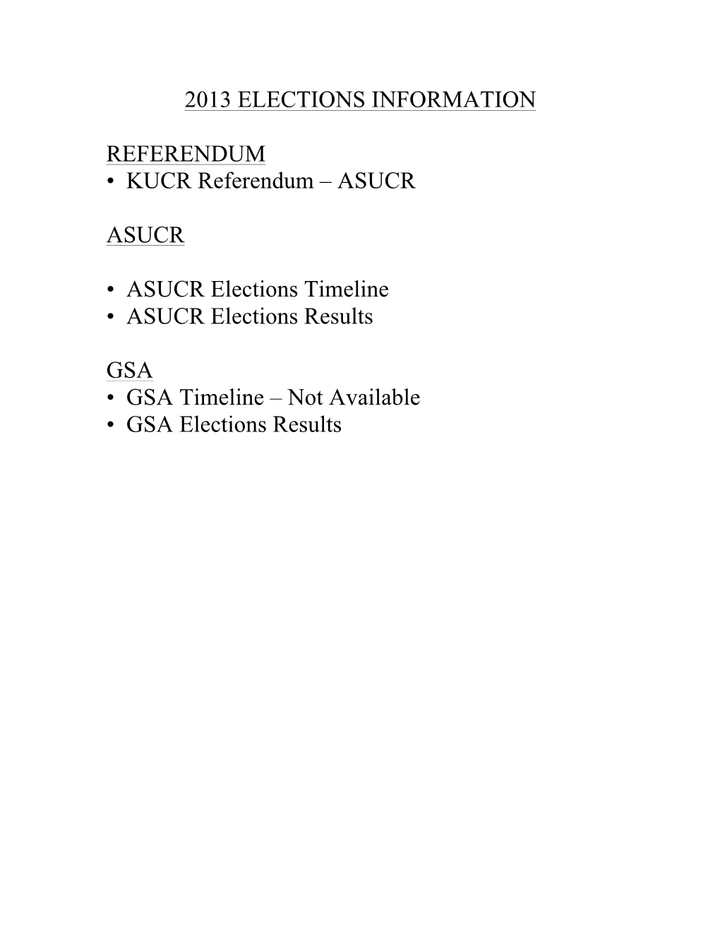 2013 Elections Information Referendum • Kucr