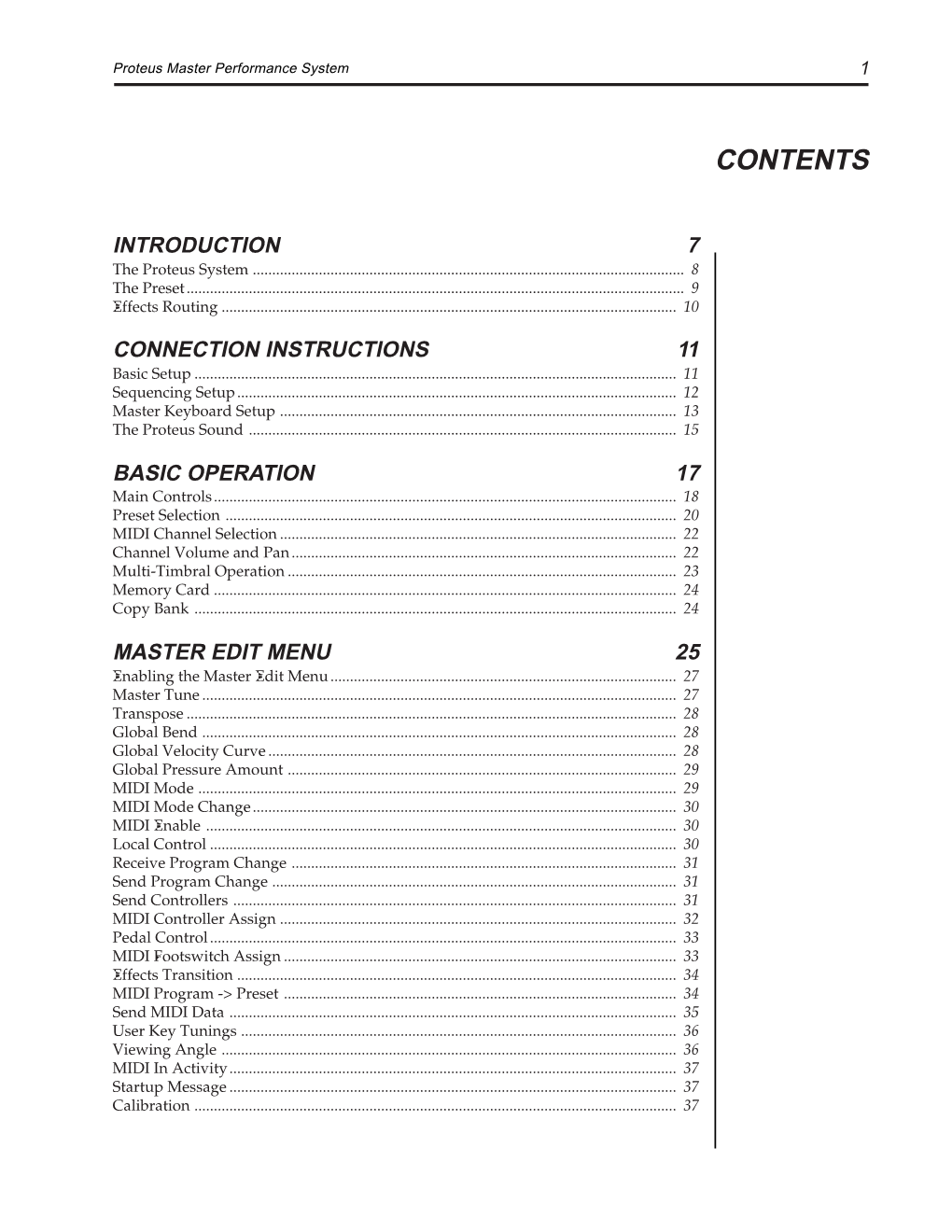 Emu Proteus MPS Owner's Manual