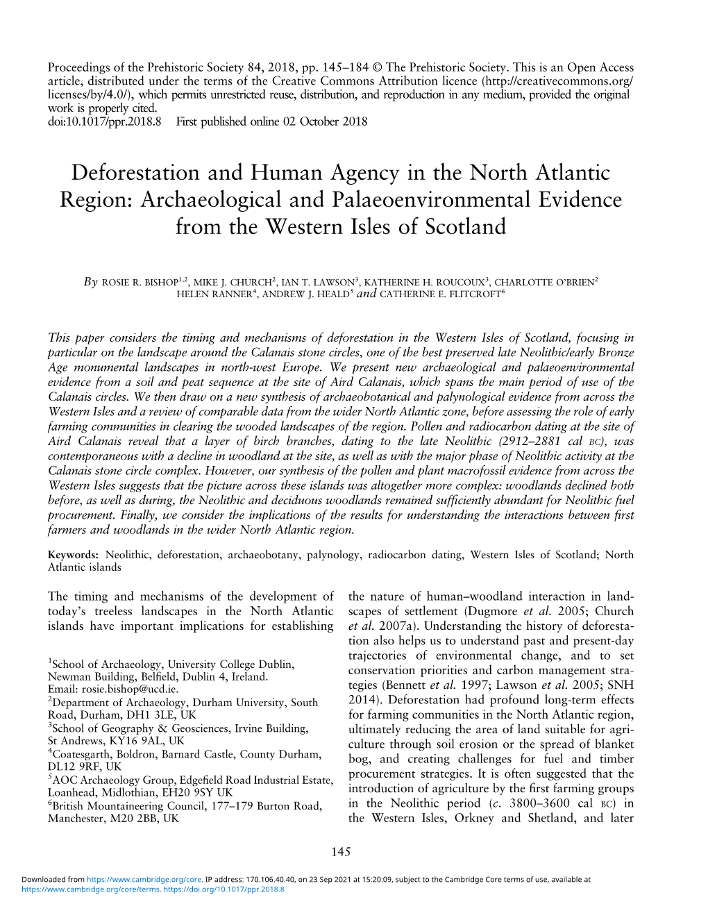 Deforestation and Human Agency in the North Atlantic Region: Archaeological and Palaeoenvironmental Evidence from the Western Isles of Scotland